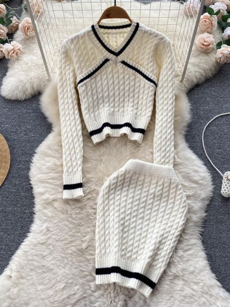 dress autumn fashion casual knitted two piece set women long sleeve sweater pullover crop and bodycon skirt suits 2 piece sets, White
dress autumn fashion casual knitted two piece set women long sleeve sweater pullover crop and bodycon skirt suits 2 piece sets, White