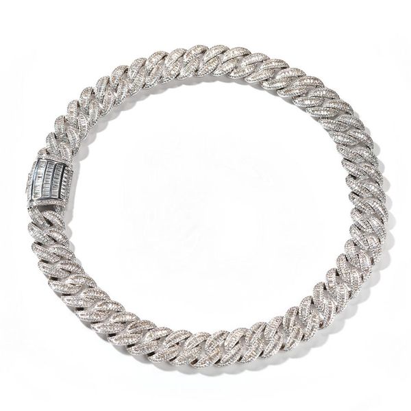 hip hop iced out cuban link chain necklace 14k white gold plated miami bling diamond luxury necklaces gift for men pave bling chai271r, Silver
hip hop iced out cuban link chain necklace 14k white gold plated miami bling diamond luxury necklaces gift for men pave bling chai271r, Silver