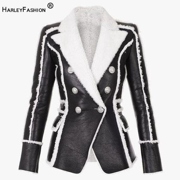 pants harleyfashion women elegant new design winter autumn warm black pu leather blazer silver buttons woolen slim casual jackets, White
pants harleyfashion women elegant new design winter autumn warm black pu leather blazer silver buttons woolen slim casual jackets, White