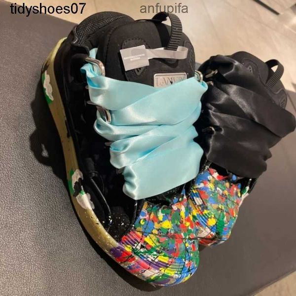 lanvins 2022 langfan retro bread shoes for men and women the same round head leather strap for lovers the tie up for stars high street, Black
lanvins 2022 langfan retro bread shoes for men and women the same round head leather strap for lovers the tie up for stars high street, Black