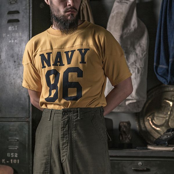 men s t shirts bronson retro 70s naval academy rugby jersey short sleeve cotton t shirt for men 230420, White;black
men s t shirts bronson retro 70s naval academy rugby jersey short sleeve cotton t shirt for men 230420, White;black