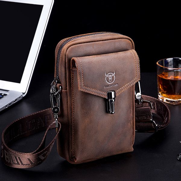 waist bags bullcaptain crazy horse leather men's waist bags multifunctional 7-inch mobile phone bag male shoulder messenger bages brown
waist bags bullcaptain crazy horse leather men's waist bags multifunctional 7-inch mobile phone bag male shoulder messenger bages brown