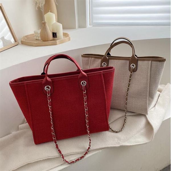 classic chain bag lady purse casual handbags 2023 fashion purse women bag canvas ladies shoulder tote275a, Black;red
classic chain bag lady purse casual handbags 2023 fashion purse women bag canvas ladies shoulder tote275a, Black;red
