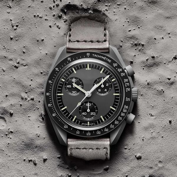 moonswatch bioceramic planet moon mens watches full function quarz chronograph watch mission to mercury 42mm nylon luxury watch ne2662, Slivery;brown
moonswatch bioceramic planet moon mens watches full function quarz chronograph watch mission to mercury 42mm nylon luxury watch ne2662, Slivery;brown