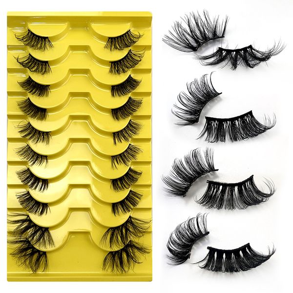 10pairs/set 3d faux mink eyelashes faux cils eye winged lashes natural half lashes cateye false eyelashes makeup
10pairs/set 3d faux mink eyelashes faux cils eye winged lashes natural half lashes cateye false eyelashes makeup