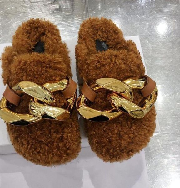 2021 new fashion women casual booties fur warm flat heel slides big chain slippers luxurys designers shoes6360995, Black
2021 new fashion women casual booties fur warm flat heel slides big chain slippers luxurys designers shoes6360995, Black