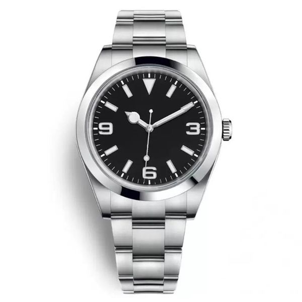 40mm automatic mechanical mens watch silver case black dial minute markers around stainless steel strap waterproof235t, Slivery;brown
40mm automatic mechanical mens watch silver case black dial minute markers around stainless steel strap waterproof235t, Slivery;brown