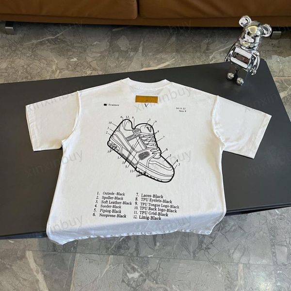 xinxinbuy men designer tee t shirt 23ss letters shoes print short sleeve cotton women white black red green s-2xl265w, Black;brown
xinxinbuy men designer tee t shirt 23ss letters shoes print short sleeve cotton women white black red green s-2xl265w, Black;brown
