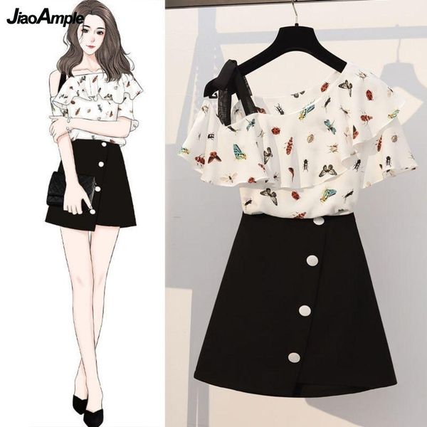 dress 2022 summer women new two pieces skirts set chiffon short sleeve shirt+mini aline skirt suit lady sweet print off shoulder top, White
dress 2022 summer women new two pieces skirts set chiffon short sleeve shirt+mini aline skirt suit lady sweet print off shoulder top, White