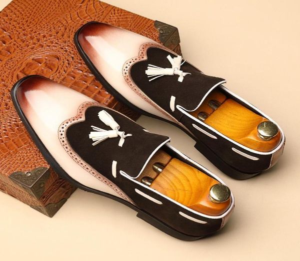 new designer men wedding dress shoes fashion pointed toe brush color slip on tassel boat party zapatos for male loafer plus size 18914672, Black
new designer men wedding dress shoes fashion pointed toe brush color slip on tassel boat party zapatos for male loafer plus size 18914672, Black