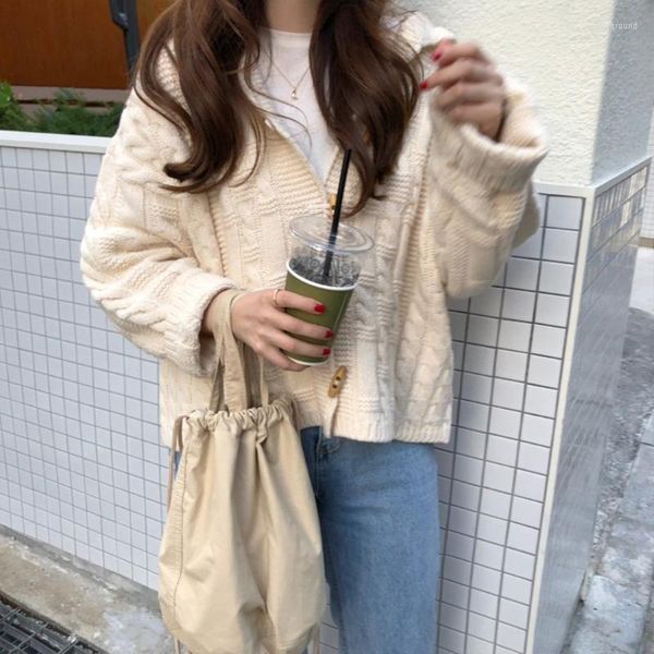 women's knits women autumn hoodies sweater cardigan twist cable knit warm long sleeve jacket horn button solid color loose lapel coat h, White
women's knits women autumn hoodies sweater cardigan twist cable knit warm long sleeve jacket horn button solid color loose lapel coat h, White