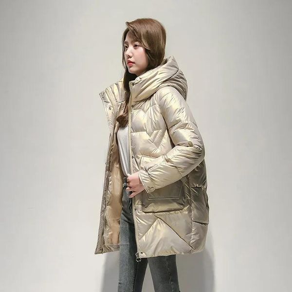 leather winter thicken hooded padded jacket women vintage long sleeves outerwear loose korea fashion casual cotton coats female clothing, Black
leather winter thicken hooded padded jacket women vintage long sleeves outerwear loose korea fashion casual cotton coats female clothing, Black