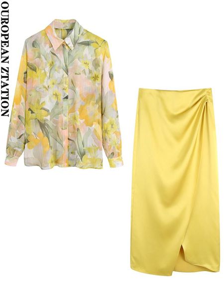 dress pailete women 2022 fashion with metallic thread floral print loose shirts or front slit gathered satin high waist midi skirt, White
dress pailete women 2022 fashion with metallic thread floral print loose shirts or front slit gathered satin high waist midi skirt, White