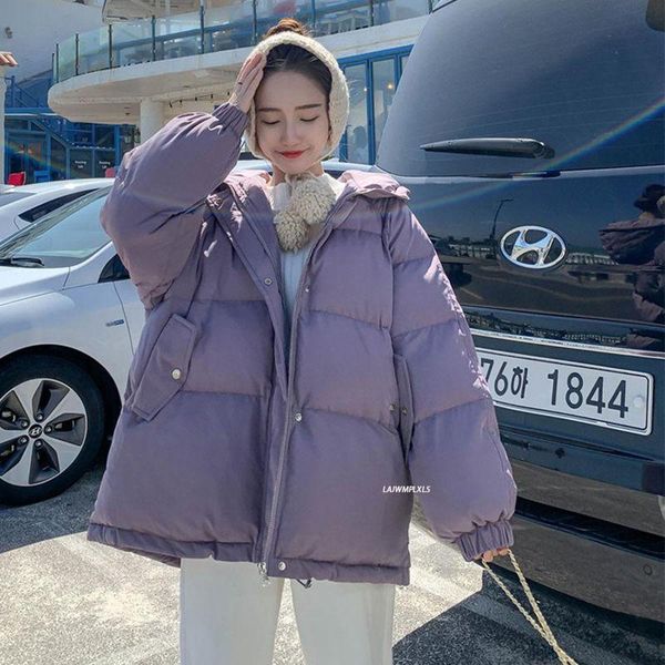 leather new 2021 women short jacket winter thick hooded cotton padded coats female korean loose puffer parkas ladies outwear, Black
leather new 2021 women short jacket winter thick hooded cotton padded coats female korean loose puffer parkas ladies outwear, Black