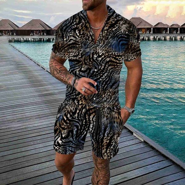 2023 tracksuits men's summer fashion casual hawaiianss leopard print beach seaside vacation short sleeve shorts suit two mens jacket dr, Gray
2023 tracksuits men's summer fashion casual hawaiianss leopard print beach seaside vacation short sleeve shorts suit two mens jacket dr, Gray
