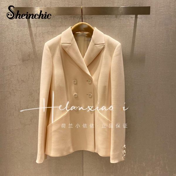 pants luxury designer clothes for women 2022 ladies elegant beige blazers korean style double breasted jaqueta feminina autumn coats, White
pants luxury designer clothes for women 2022 ladies elegant beige blazers korean style double breasted jaqueta feminina autumn coats, White