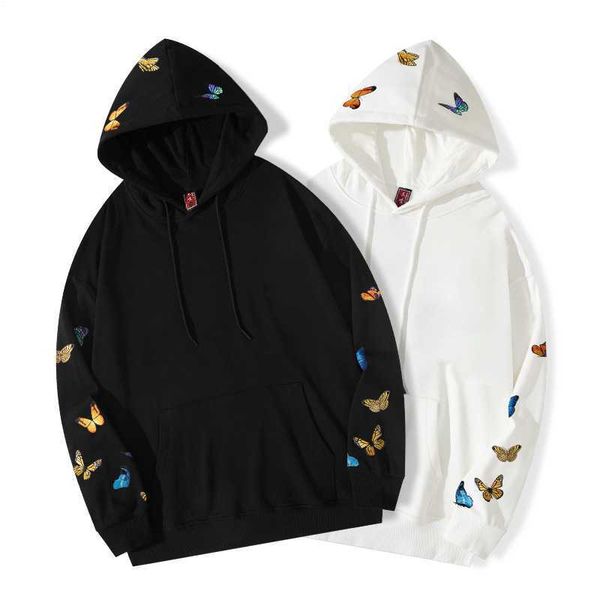 embroidered colorful butterfly loose fit hoodies for men autumn quality cotton oversized chinese style pull homme, Black
embroidered colorful butterfly loose fit hoodies for men autumn quality cotton oversized chinese style pull homme, Black