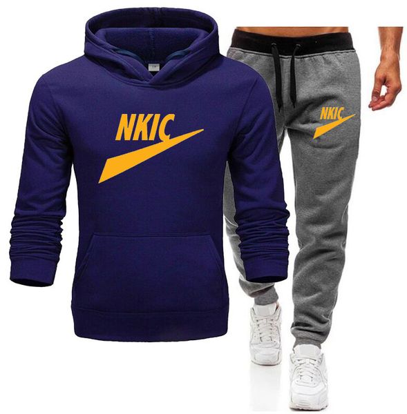 new men hooded tracksuit set hoodie sweatpants sport clothing pullover sweater male hoody track suit, Gray
new men hooded tracksuit set hoodie sweatpants sport clothing pullover sweater male hoody track suit, Gray