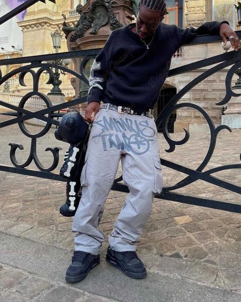 men's pants y2k retro street ~ waist elastic side pockets beige light and slightly flared medium and low rise cargo pants teenage cloth, Black
men's pants y2k retro street ~ waist elastic side pockets beige light and slightly flared medium and low rise cargo pants teenage cloth, Black