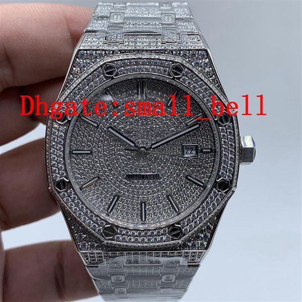 factory new product 15400st all ice stainless steel men's diamond watch imported 8215 automatic machinery 42mm men's har236r, Slivery;brown
factory new product 15400st all ice stainless steel men's diamond watch imported 8215 automatic machinery 42mm men's har236r, Slivery;brown