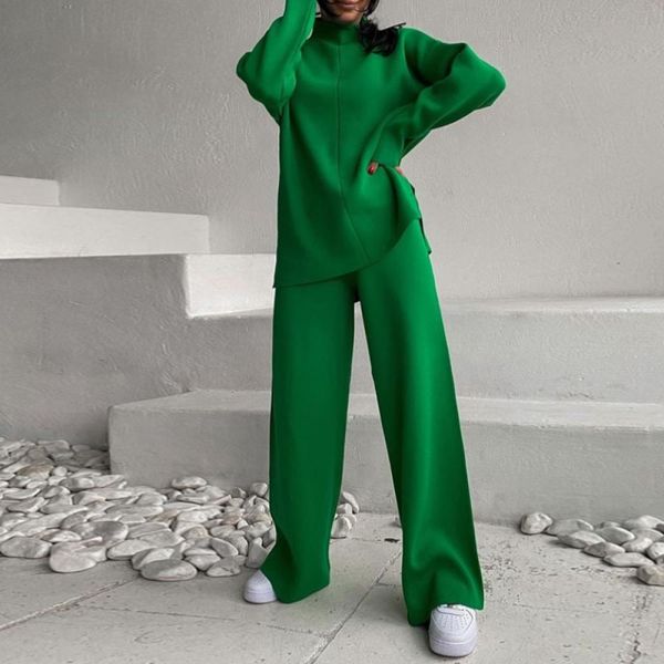 yiciya pants 2023 autumn and winter solid color long sleeve loose casual sweater knitted pants suit women women's sweater female set, White
yiciya pants 2023 autumn and winter solid color long sleeve loose casual sweater knitted pants suit women women's sweater female set, White
