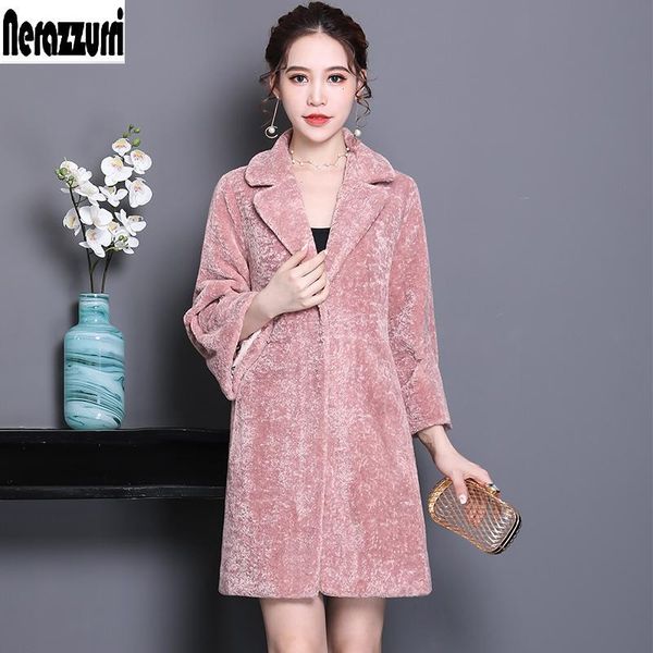 fur nerazzurri winter warm soft faux fur jacket women 3/4 sleeve lapel pink furry karakul sheep lamb fur coats korean fashion 2021, Black
fur nerazzurri winter warm soft faux fur jacket women 3/4 sleeve lapel pink furry karakul sheep lamb fur coats korean fashion 2021, Black