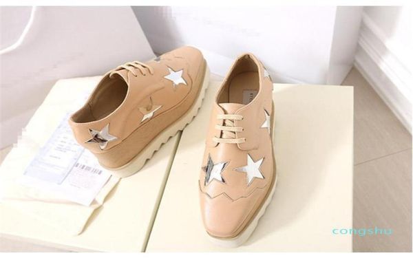 star leather shoes square platform slope thick stella britt shoes elyse brushed star shoes platform derbys wedge laceup fashion s7762054, Black
star leather shoes square platform slope thick stella britt shoes elyse brushed star shoes platform derbys wedge laceup fashion s7762054, Black