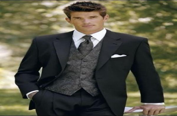 custom made black groom tuxedos notch lapel groomsmen men wedding suitsjacketpantstievesth1826612580, Black;gray
custom made black groom tuxedos notch lapel groomsmen men wedding suitsjacketpantstievesth1826612580, Black;gray