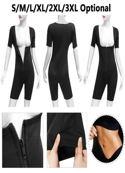 sweat neoprene women full body shaper bodysuit shapewear suit regular size zip4911773, White;black
sweat neoprene women full body shaper bodysuit shapewear suit regular size zip4911773, White;black
