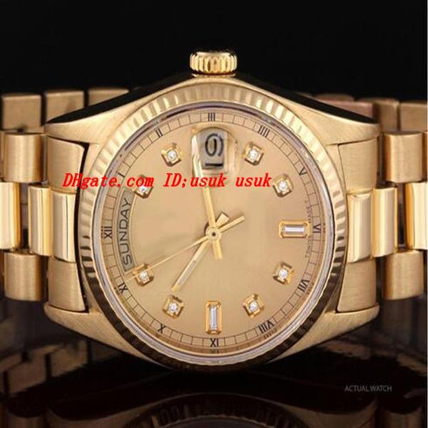 luxury watches fashion watches 18k yellow gold stainless steel bracelet 18038 automatic mechanical men's watch wristwatch264a, Slivery;brown
luxury watches fashion watches 18k yellow gold stainless steel bracelet 18038 automatic mechanical men's watch wristwatch264a, Slivery;brown