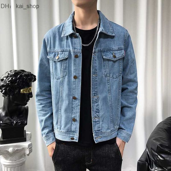 men's fur & faux spring denim coat new korean version handsome outerwear student fashion 21, Black
men's fur & faux spring denim coat new korean version handsome outerwear student fashion 21, Black