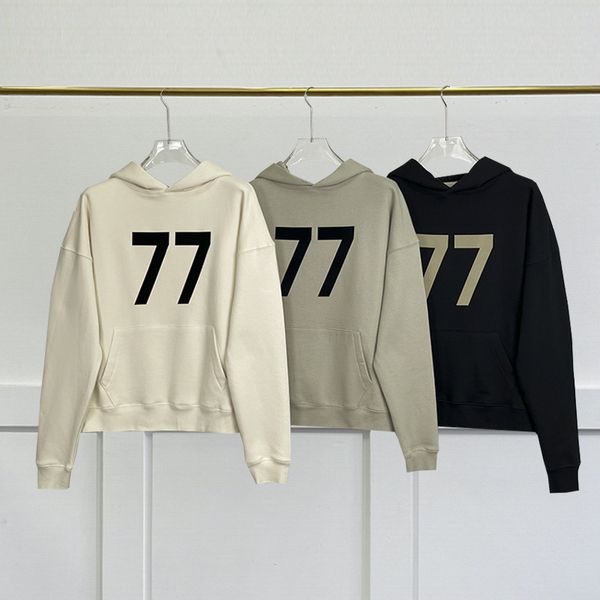 fashion designer hoodies sweatshirts flocking 77 print logo high street oversized hip hop high-quality pullover, Black
fashion designer hoodies sweatshirts flocking 77 print logo high street oversized hip hop high-quality pullover, Black