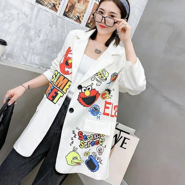 pants european blazers women oversized loose coat spring woman cartoon cute cool coat black high street harajuku blazers outwear nz54, White
pants european blazers women oversized loose coat spring woman cartoon cute cool coat black high street harajuku blazers outwear nz54, White