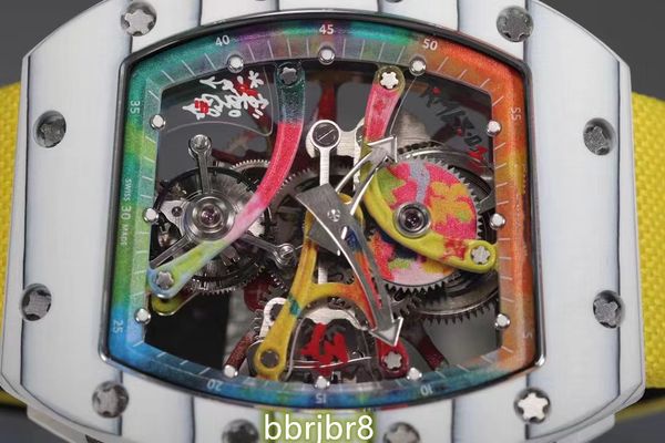 tourbillon series watch rm68-01 colorful graffiti with fully automatic mechanical movement sapphire scratch resistant glass mirror carbon fi, Slivery;golden
tourbillon series watch rm68-01 colorful graffiti with fully automatic mechanical movement sapphire scratch resistant glass mirror carbon fi, Slivery;golden