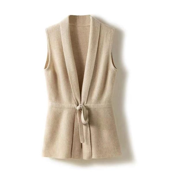 sweaters temperament v neck waistband pure wool woman sweater cardigan sleeveless sweater loose clip languid lazy 100 wear vest, White;black
sweaters temperament v neck waistband pure wool woman sweater cardigan sleeveless sweater loose clip languid lazy 100 wear vest, White;black