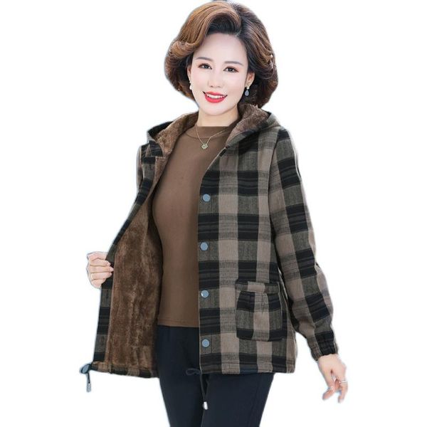 leather middleaged elderly women's coat winter jackets thin light warm add velvet cotton linen lattice jacket outwear mother dress, Black
leather middleaged elderly women's coat winter jackets thin light warm add velvet cotton linen lattice jacket outwear mother dress, Black