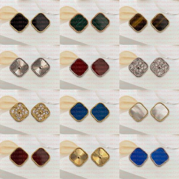 Vintage 4/Four Leaf Clover Charm Stud Earrings Back Mother-of-Pearl Silver 18K Gold Plated Agate for Women&Girls Valentine's Mother's Day Wedding Jewelry
Vintage 4/Four Leaf Clover Charm Stud Earrings Back Mother-of-Pearl Silver 18K Gold Plated Agate for Women&Girls Valentine's Mother's Day Wedding Jewelry
