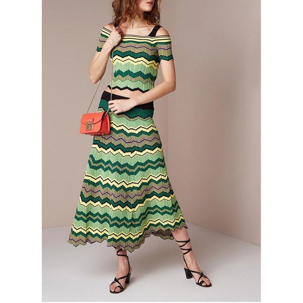 dress french style pretty stripes wave edge twopiece strapless knit for women elegant fashion female and skirts high quality, White
dress french style pretty stripes wave edge twopiece strapless knit for women elegant fashion female and skirts high quality, White