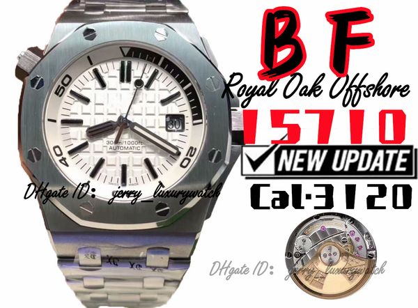 bf luxury men's diving watch 15710 color series 42mm cal.3120 movement, super luminous, natural rubber strap steel white, Slivery;brown
bf luxury men's diving watch 15710 color series 42mm cal.3120 movement, super luminous, natural rubber strap steel white, Slivery;brown