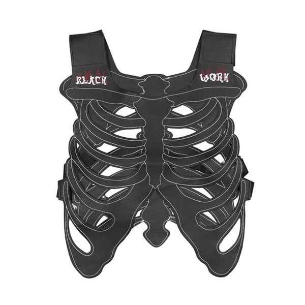 men's vests dark sleeveless cargo vest for men and women hip hop streetwear back big bone backpack 230420, Black;white
men's vests dark sleeveless cargo vest for men and women hip hop streetwear back big bone backpack 230420, Black;white