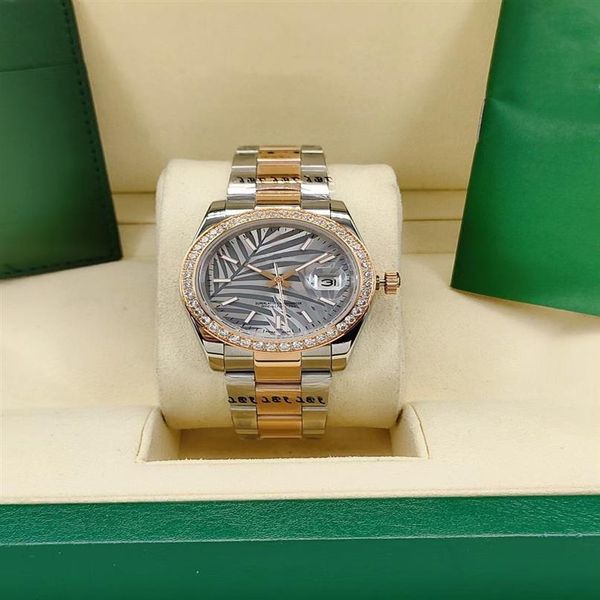 36mm women's watches mens automatic mechanical stainless steel strap palms leaves watch 41mm diamond iced out datejust wristw214a, Slivery;brown
36mm women's watches mens automatic mechanical stainless steel strap palms leaves watch 41mm diamond iced out datejust wristw214a, Slivery;brown