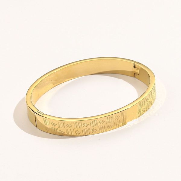 18k gold plated stainless steel bangle bracelets women luxury designer letter mens bracelet jewelry wristband cuff fashion jewelry accessori, Golden;silver
18k gold plated stainless steel bangle bracelets women luxury designer letter mens bracelet jewelry wristband cuff fashion jewelry accessori, Golden;silver