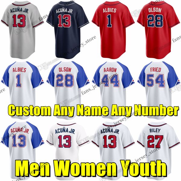 s-6xl 2023 ronald acuna jr. baseball jersey ozzie albies matt olson austin riley hank aaron max fried eddie rosario ehire adrianza anderson, Blue;black
s-6xl 2023 ronald acuna jr. baseball jersey ozzie albies matt olson austin riley hank aaron max fried eddie rosario ehire adrianza anderson, Blue;black
