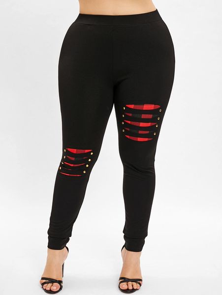 leggings rosegal women elastic waist fitted leggings flat front ripped plaid panel trousers fashion female workout pencil pant mujer s4x, Black
leggings rosegal women elastic waist fitted leggings flat front ripped plaid panel trousers fashion female workout pencil pant mujer s4x, Black
