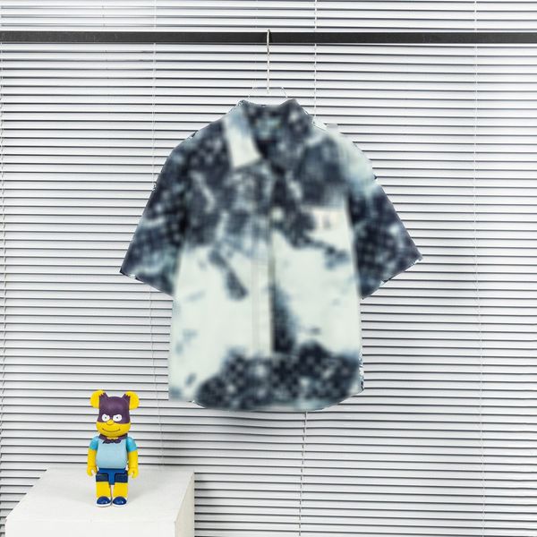 men designer tee t shirt 23ss tie-dye printed denim short-sleeved shirt gradient jacquard short sleeve cotton women black white blue, White;black
men designer tee t shirt 23ss tie-dye printed denim short-sleeved shirt gradient jacquard short sleeve cotton women black white blue, White;black