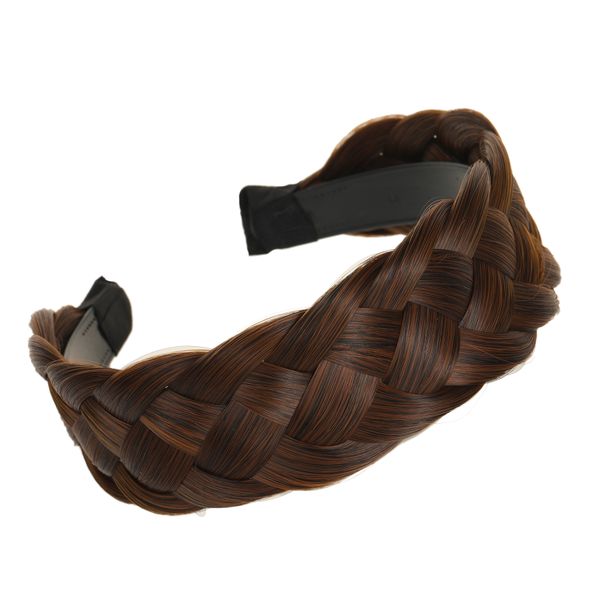 five strand braid widened wig headband handmade fishbone fried dough twists headband pressed hair elegant headdress, Silver
five strand braid widened wig headband handmade fishbone fried dough twists headband pressed hair elegant headdress, Silver