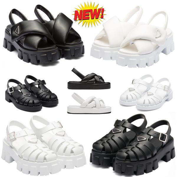 2023 black leather shoes increase platform sandal monolith prad triangle logo non-slip leather
2023 black leather shoes increase platform sandal monolith prad triangle logo non-slip leather