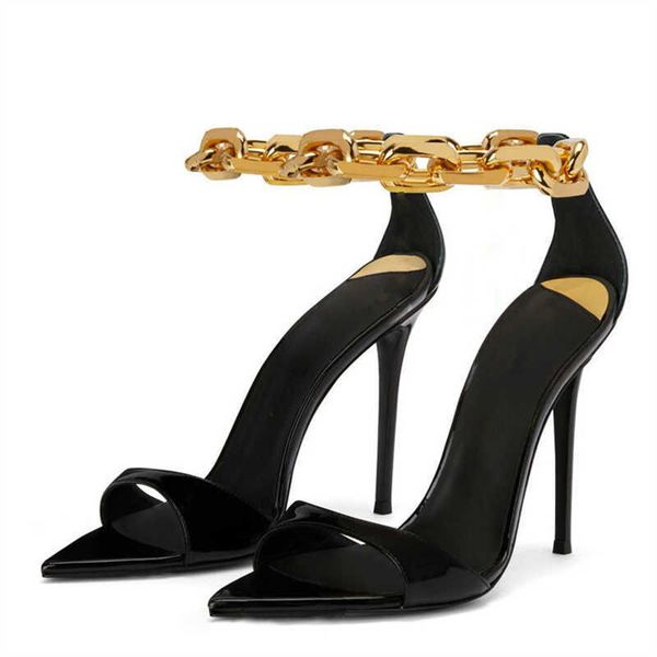 sandals women's summer high heels dance shoes metal decoration chain stiletto n band peep toe women new 230406, Black
sandals women's summer high heels dance shoes metal decoration chain stiletto n band peep toe women new 230406, Black
