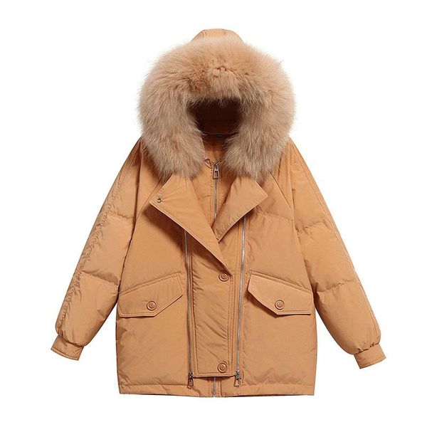 parkas warm hooded fashion large size big fur collar women down jacket 2022 new winter trend white duck down women's down jacket nbh224, Black
parkas warm hooded fashion large size big fur collar women down jacket 2022 new winter trend white duck down women's down jacket nbh224, Black