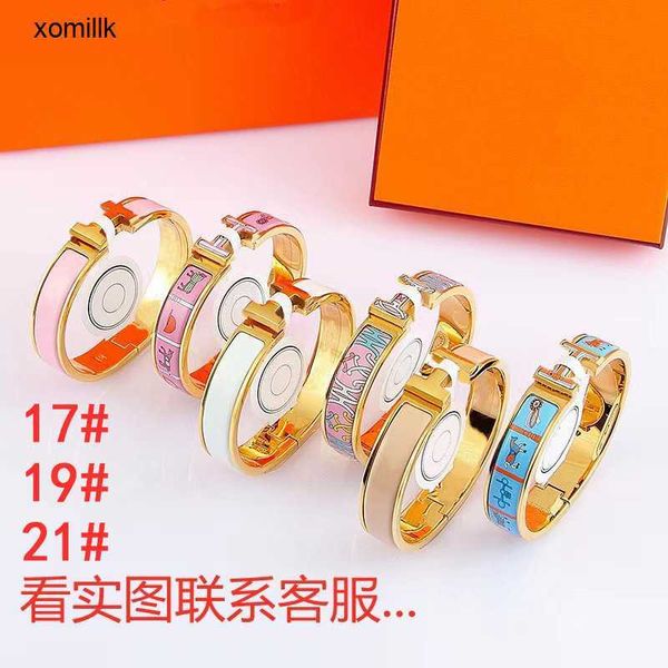 hermm classics bracelet home h high edition aijia bracelet enamel fashion new stainless titanium steel jewelry, Black
hermm classics bracelet home h high edition aijia bracelet enamel fashion new stainless titanium steel jewelry, Black